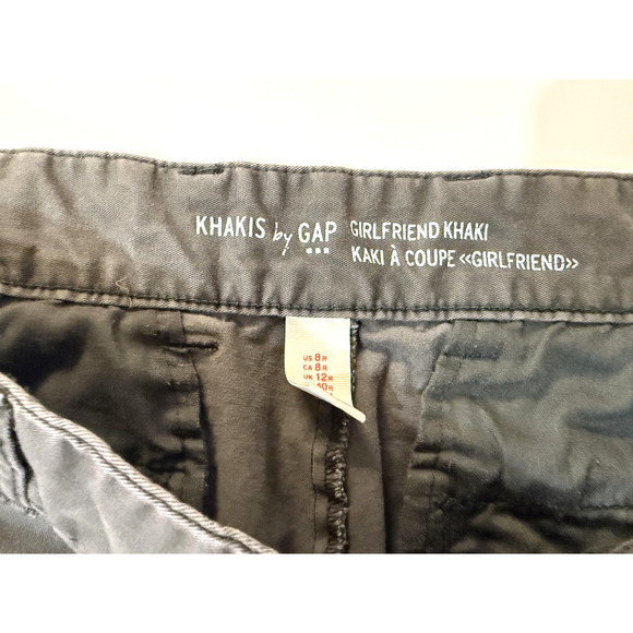 Gap Pants Womens 8 Green Khakis by Gap Girlfriend Khaki Chino Casual Minimalist - Picture 3 of 6